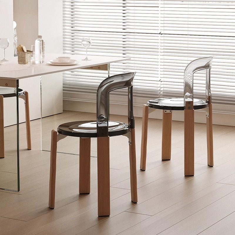 Vintage Nordic Solid Wood Chair