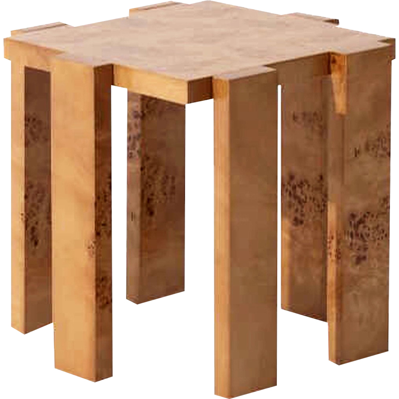 Wabi-Sabi Burl Wood Table