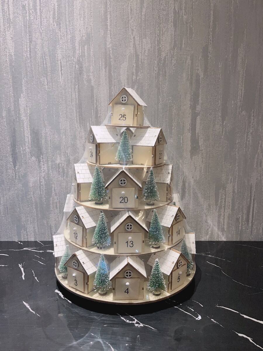 [Buy 2 Free Shipping]2023 Christmas Tree Houses Advent Calendar - Aanythingby Clearance