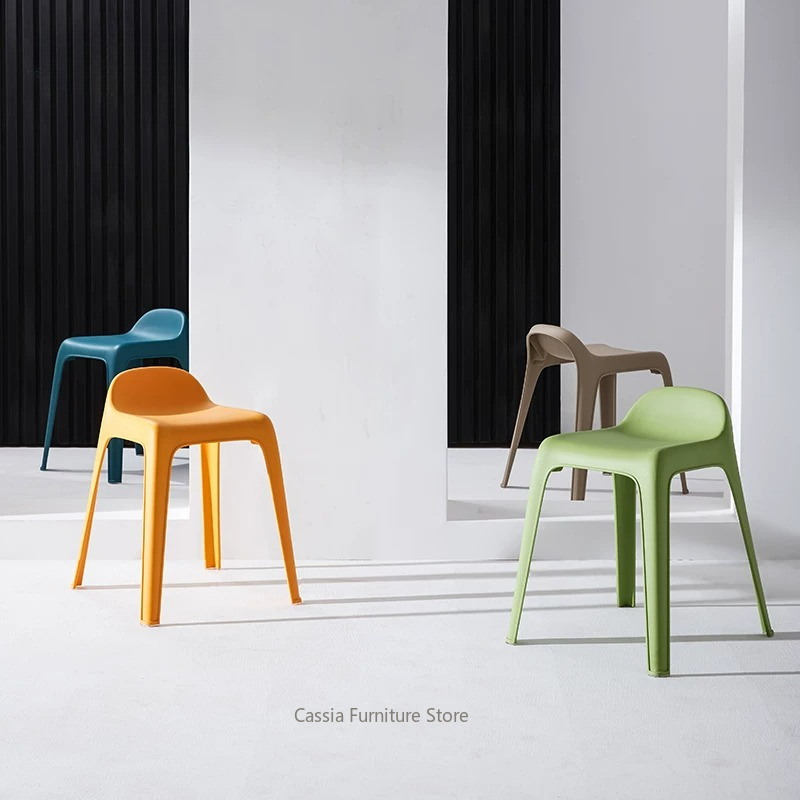 Versatile Stackable Plastic Stool