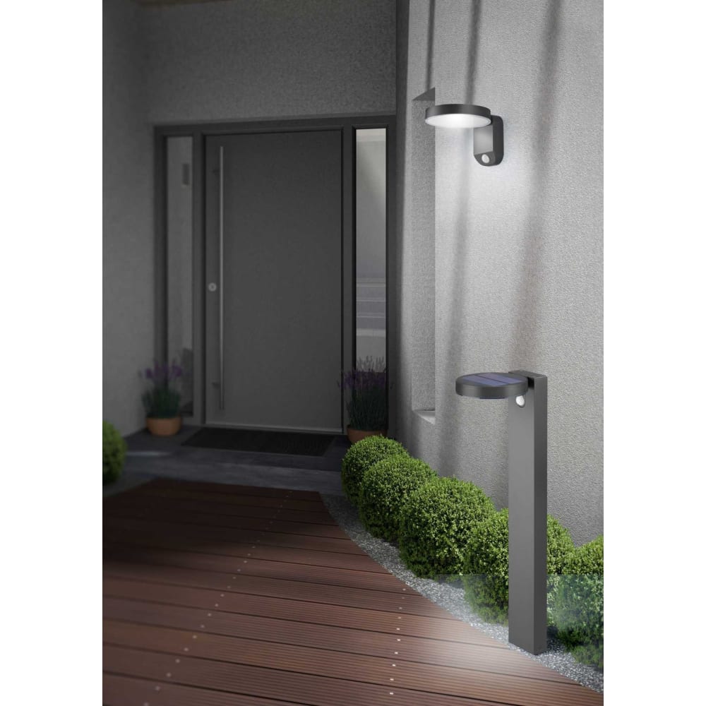 Posadas - Luminaires de jardin en plastique anthracite