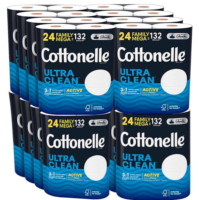 Ultra Clean Toilet Paper 48 Family Mega Rolls(Clearance Sale Only $1.99! Fast Shipping!)