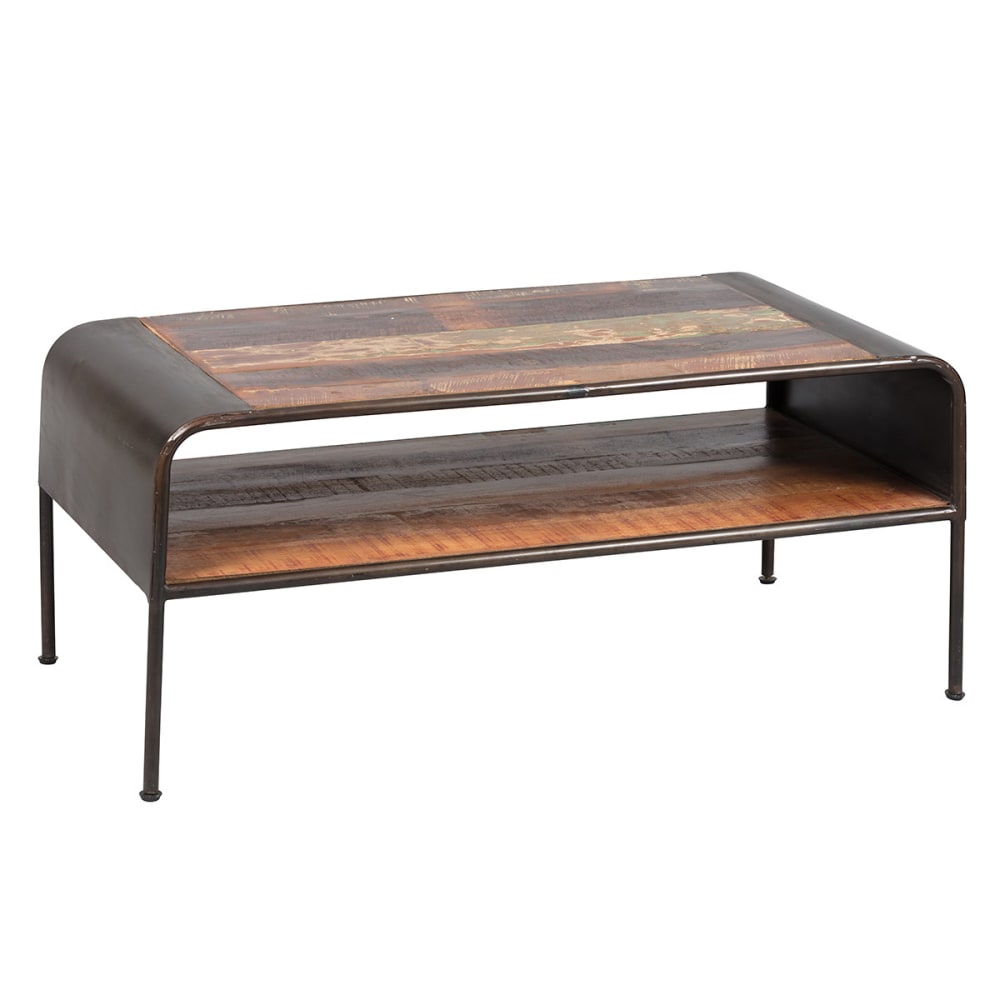 Replay - Table basse en métal rouillé