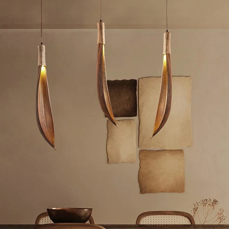 Wabi-Sabi Leaf LED Chandelier