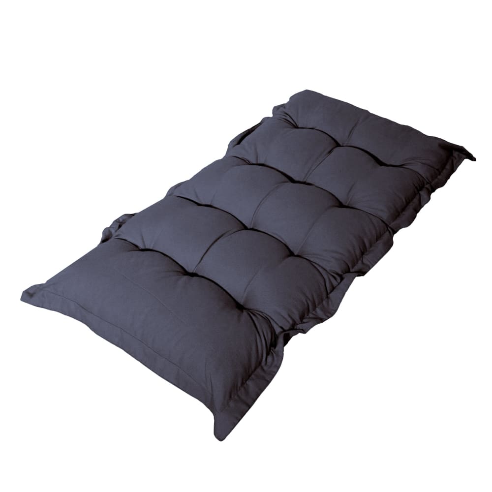Palazzo - Matelas futon 120x60cm en polyester gris carbonne