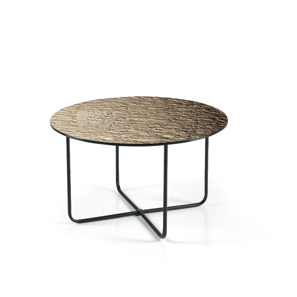 Jon - Table basse ronde marron cm Ø 60x33h