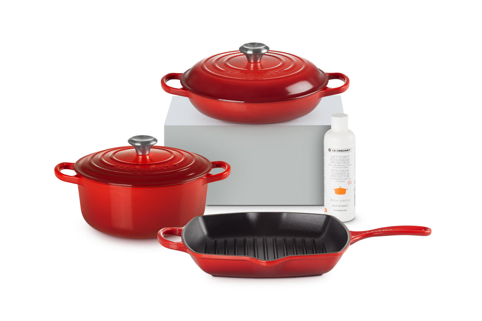 Cast Iron 3-piece Starter Set with Cleaner
