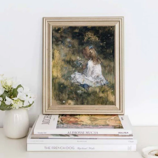 Flower Girl Vintage Print