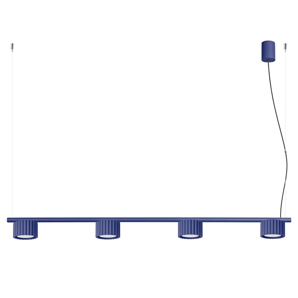 Aura - Lustres aluminium outremer H 208 cm