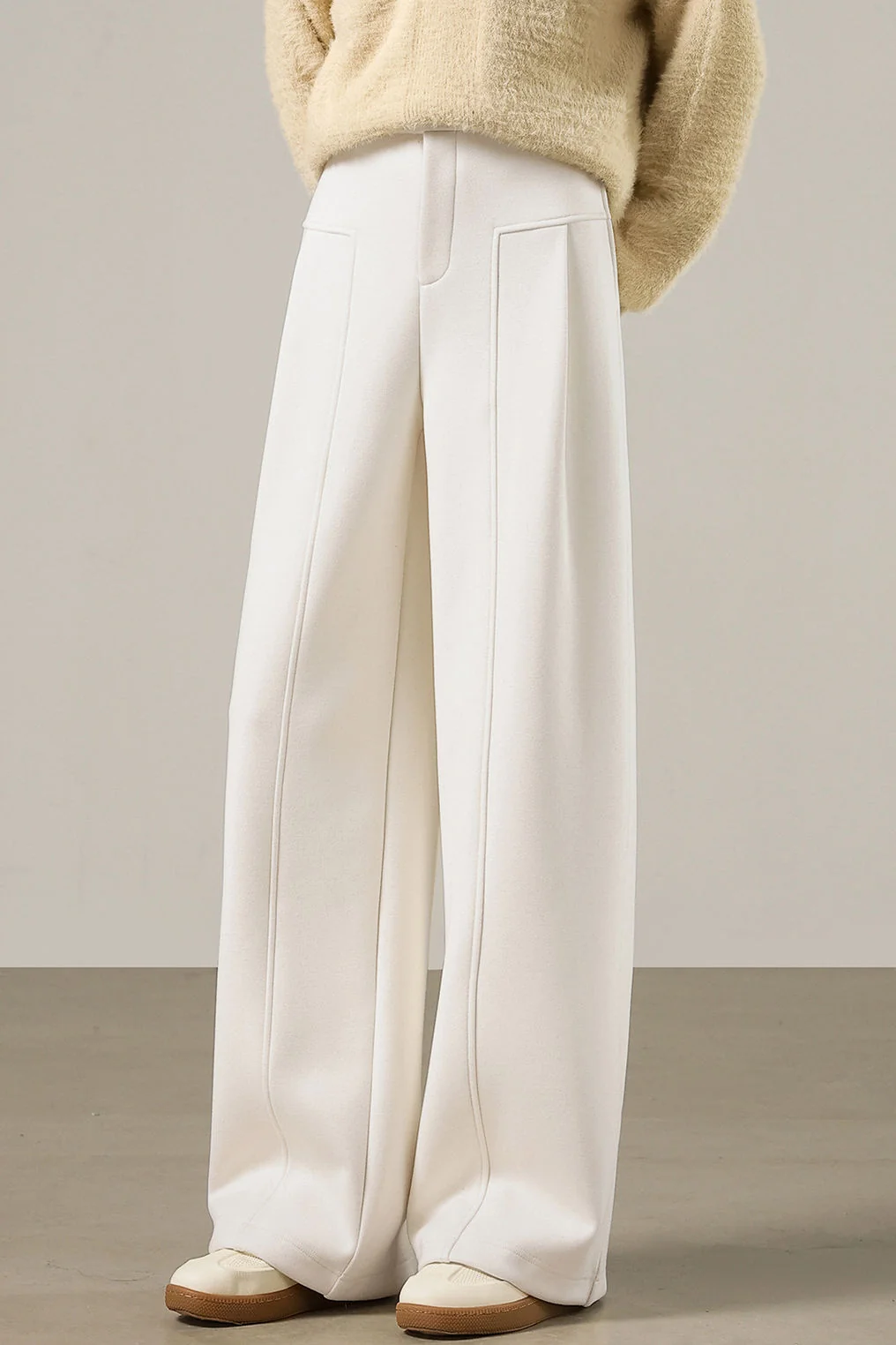Elegant Commuter Highaist Wideeg Pants With 3D Center Seam - gazingly