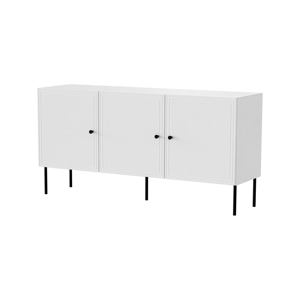 Crédence en bois blanc 151x40x75h cm
