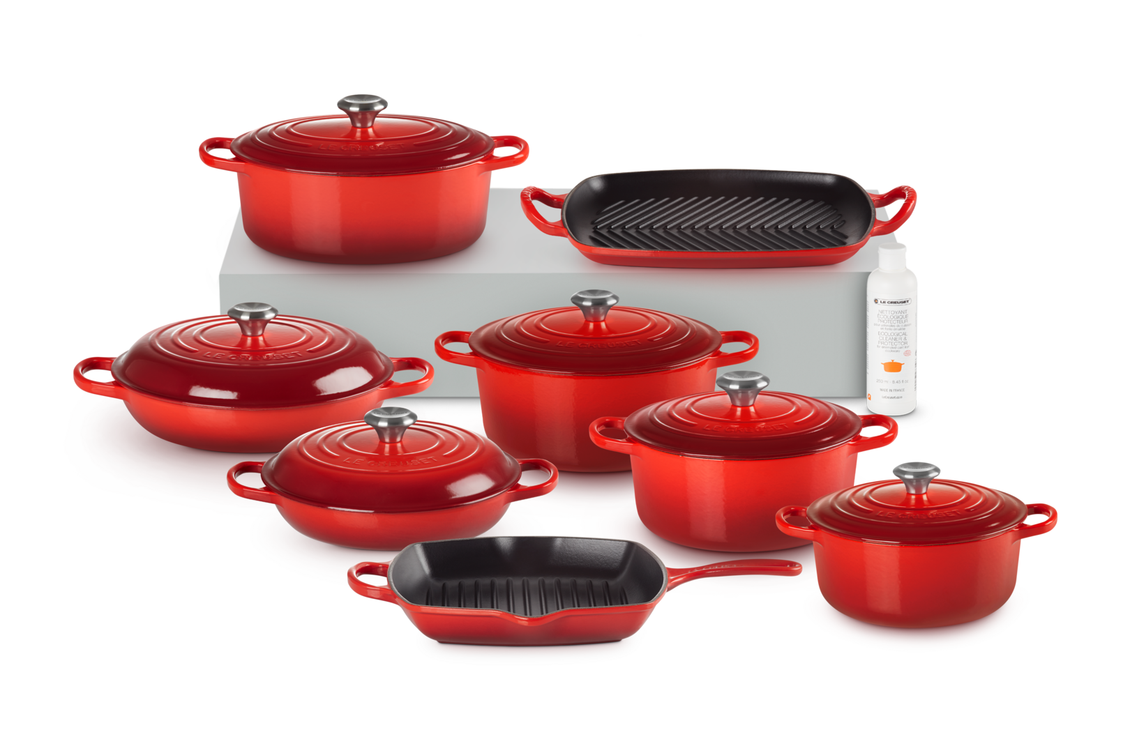 Cast Iron 8-piece Ultimate Set with Cleaner