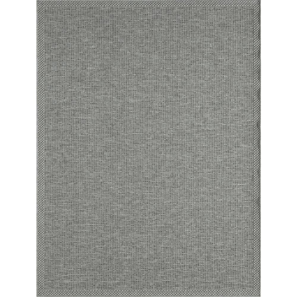 Calgary - Tapis extérieur cuisine balcon terrasse sisal, gris, 80 x 150 cm
