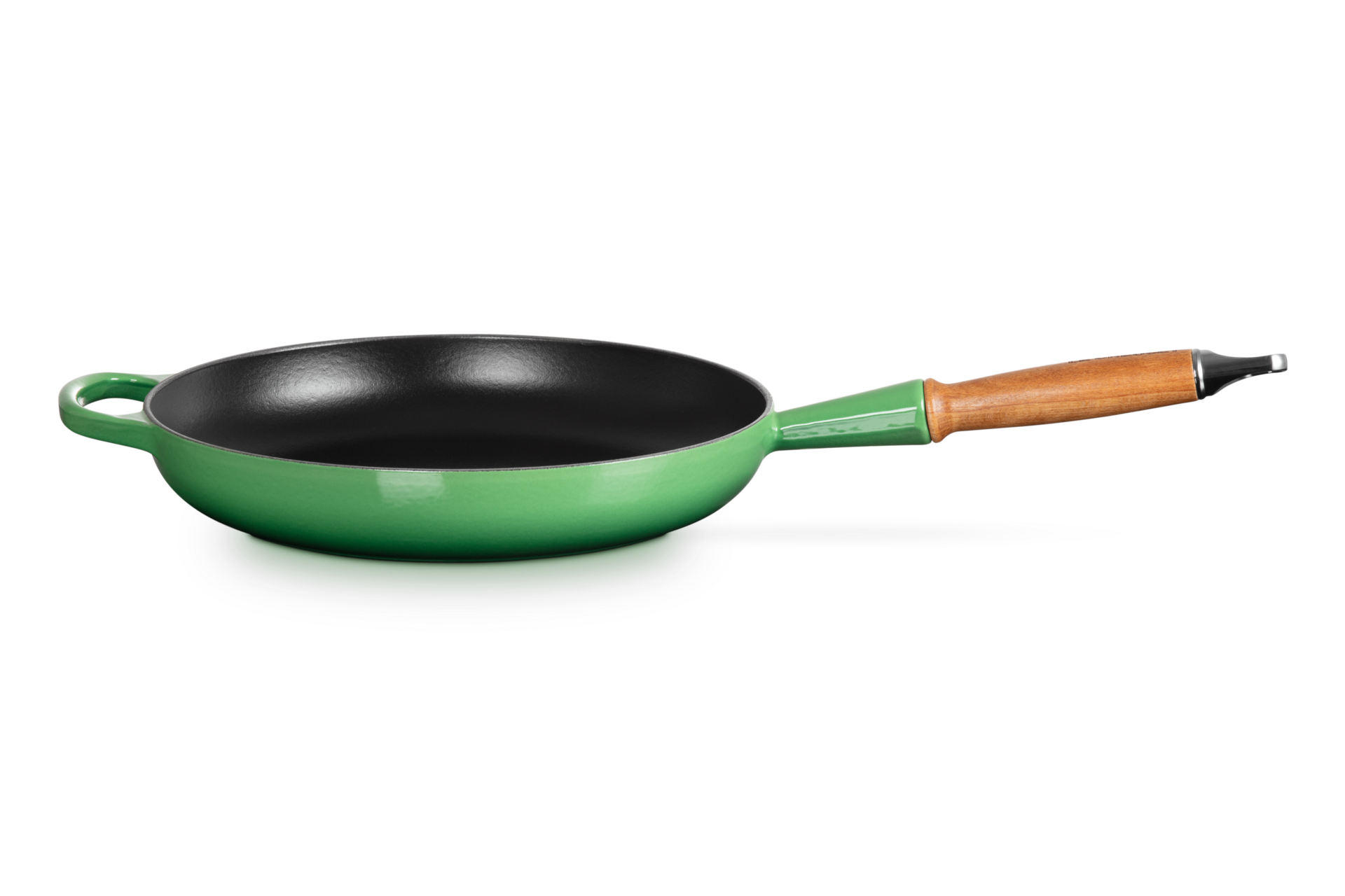 Cast Iron Frying Pan with Wooden Handle