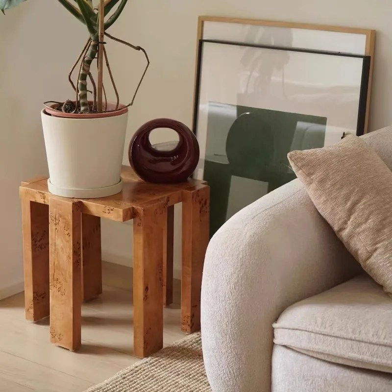 Wabi-Sabi Burl Wood Table