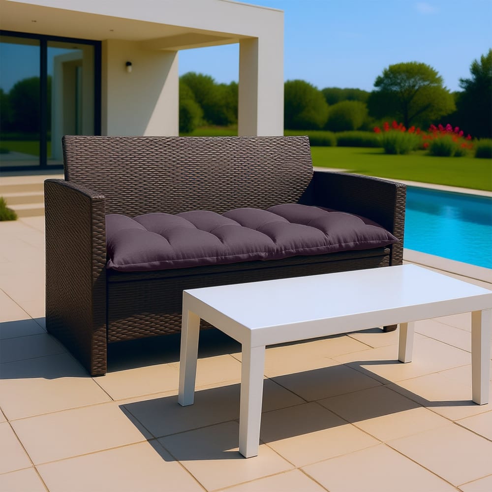 Palazzo - Matelas futon 120x60cm en polyester gris carbonne