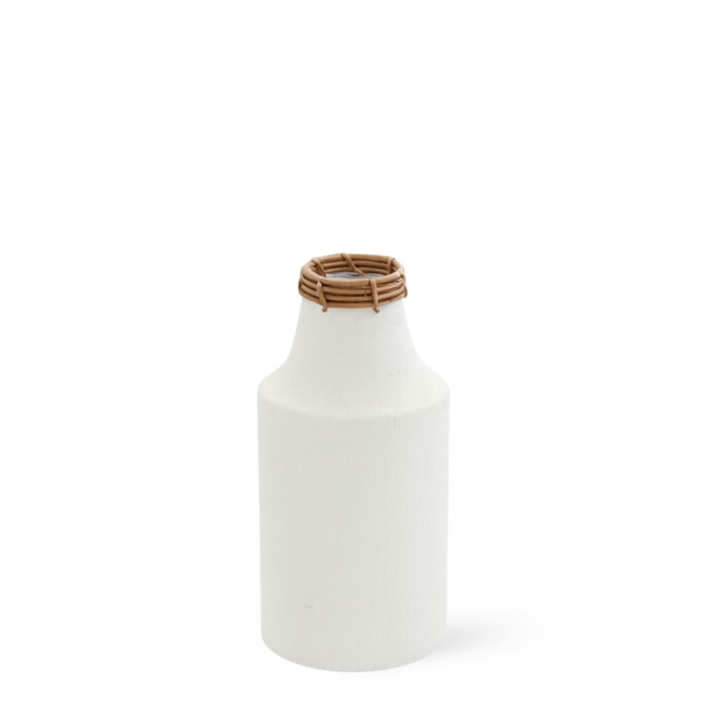 Solea - Vase en métal crème h32