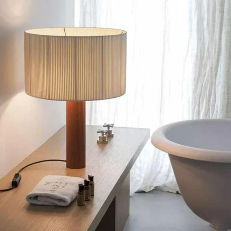 Wabi-Sabi Wooden Table Lamp
