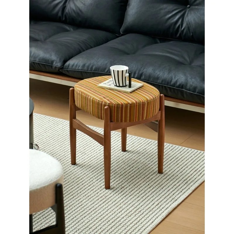 Scandinavian Wabi Sabi Vanity Stool