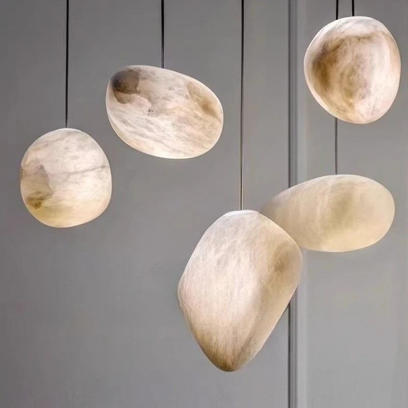 Spanish Natural Cobblestone Pendant Light