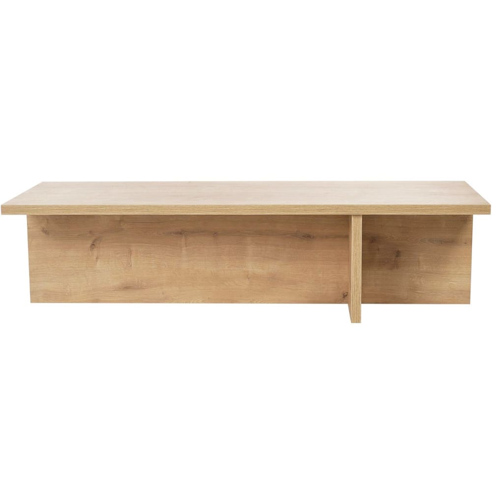 Arden - Table basse rectangulaire effet chêne clair 120 cm