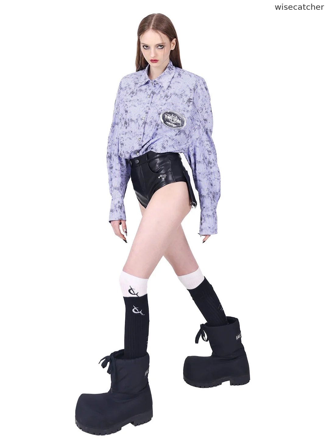 Original Rock Babes Leather Shorts Pants - jugjet