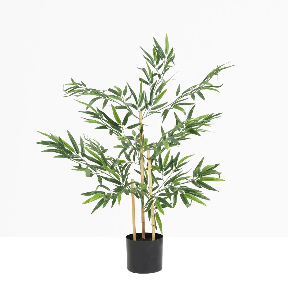 Bambou artificiel 349 feuilles 90cm