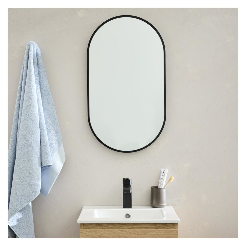Pepper - Miroir ovale  40x70cm