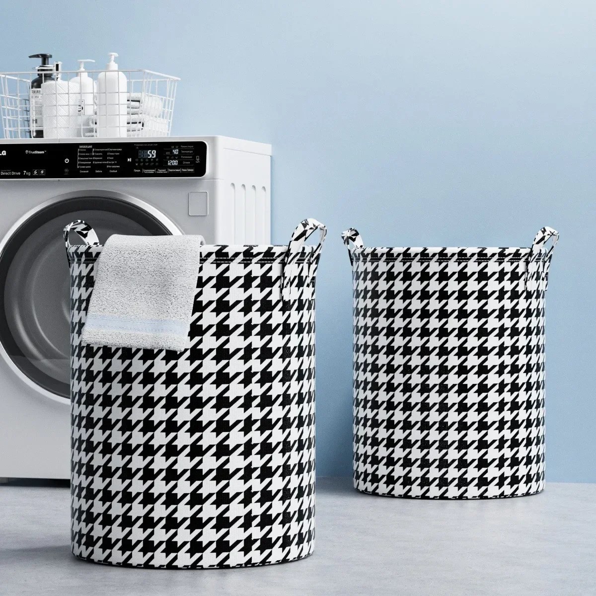 Foldable Round Laundry Storage Basket