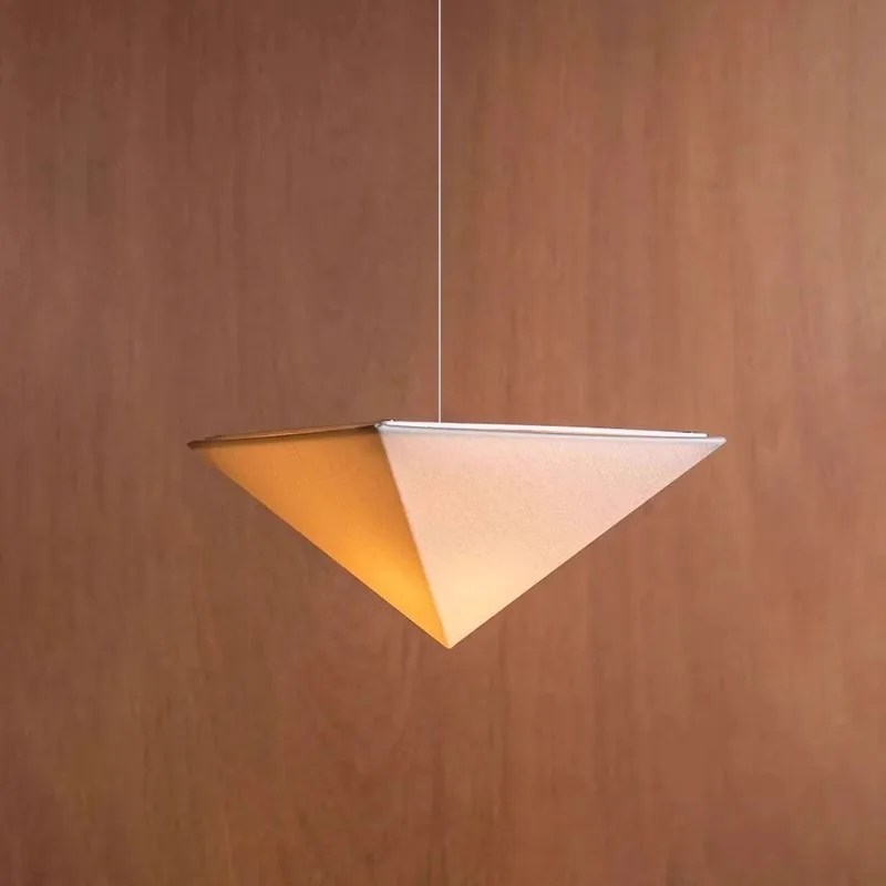 Wabi-Sabi Triangle Fabric Decorative Chandelier