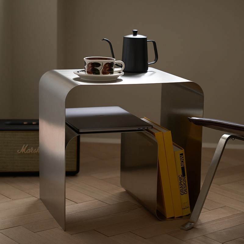 Antique Minimalist Stainless Steel Table
