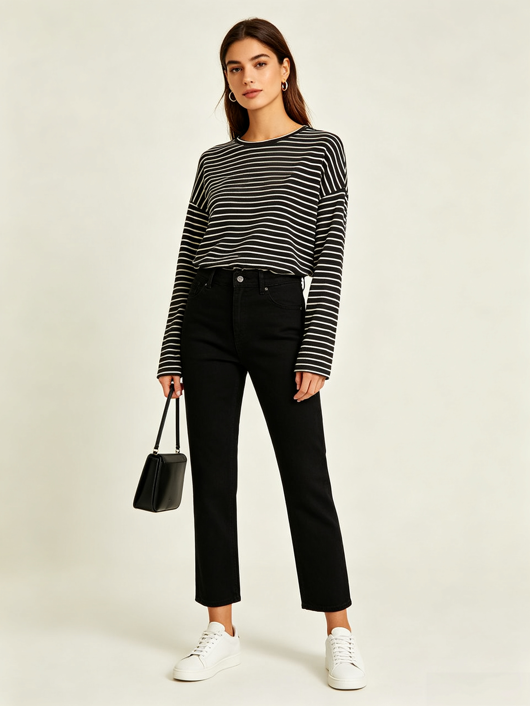 Women's Fashion Casual Striped Long Sleeve Blouse