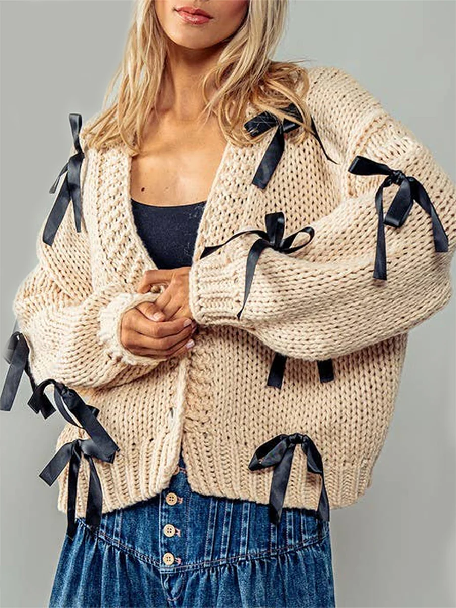 Bow Cardigan