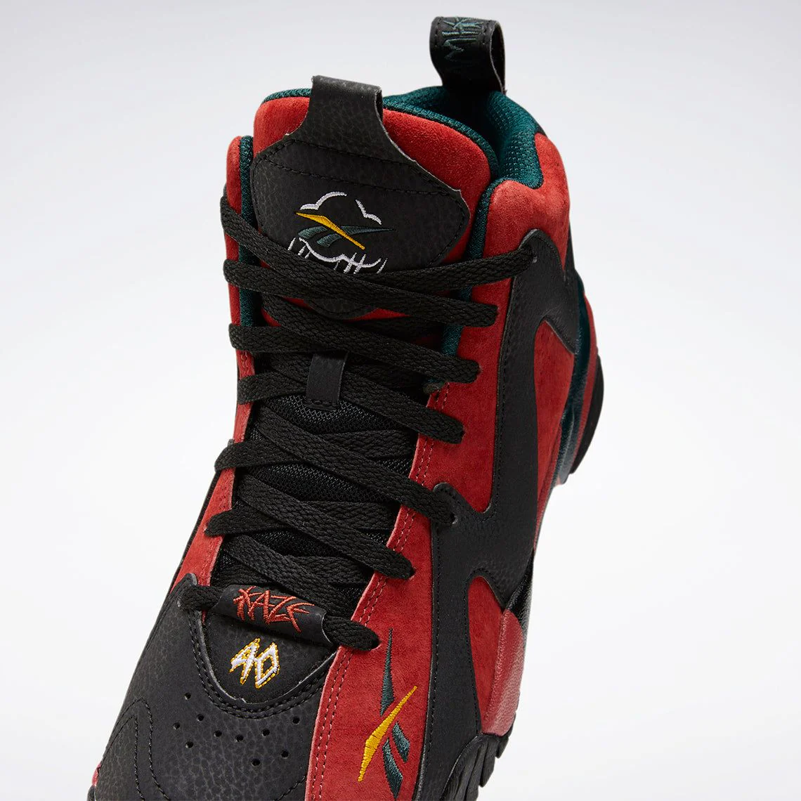 NMReebok Men's Kamikaze II OG Alternate Imprints Shoes - Red / Black