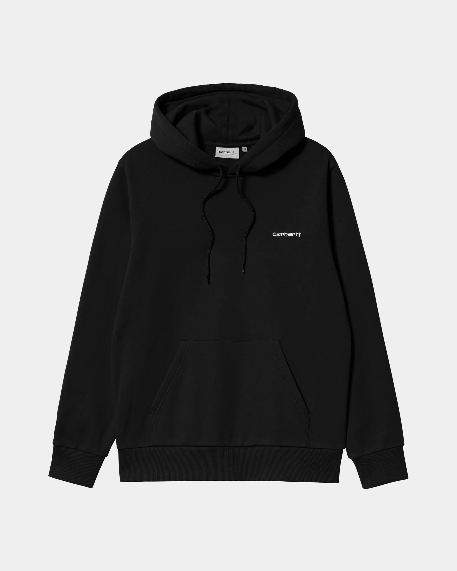 NMHooded Script Embroidery Sweatshirt | Black / White