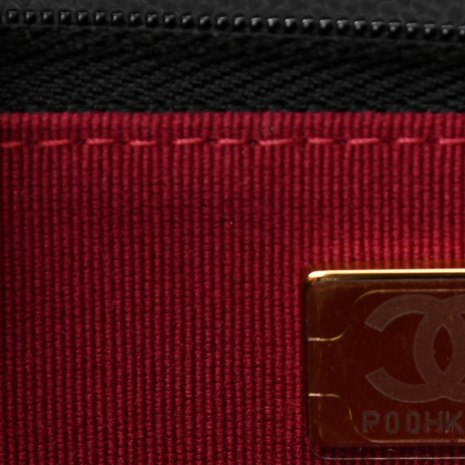 NMCaviar Quilted Twist Your Buttons Wallet On Chain WOC Black