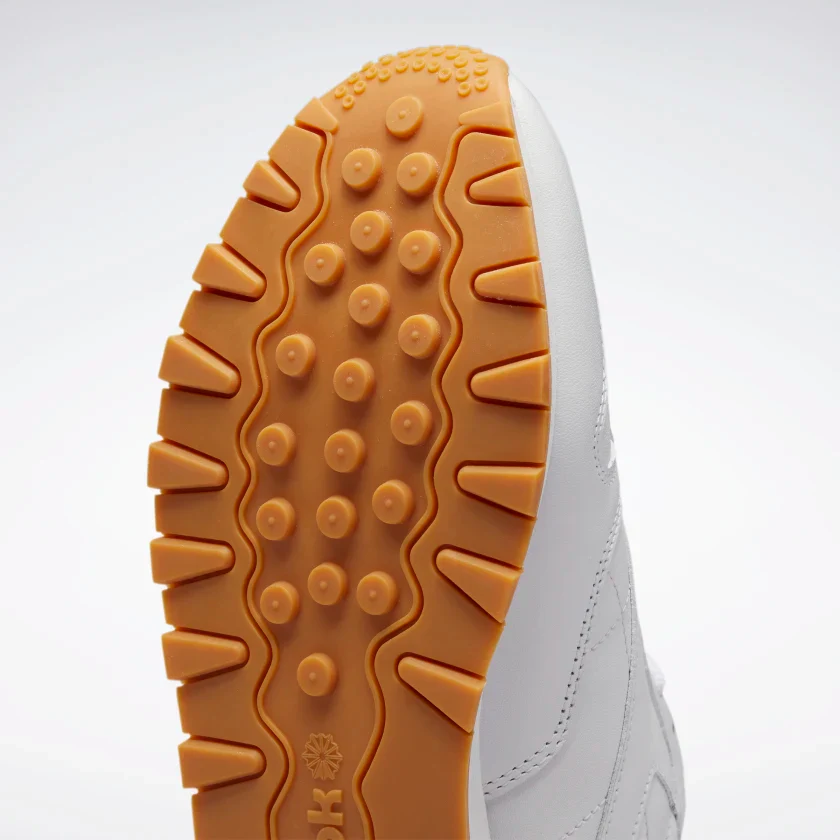 NMReebok Men's Classic Leather Shoes - Ftwr White / Pure Grey 3 / Rubber Gum