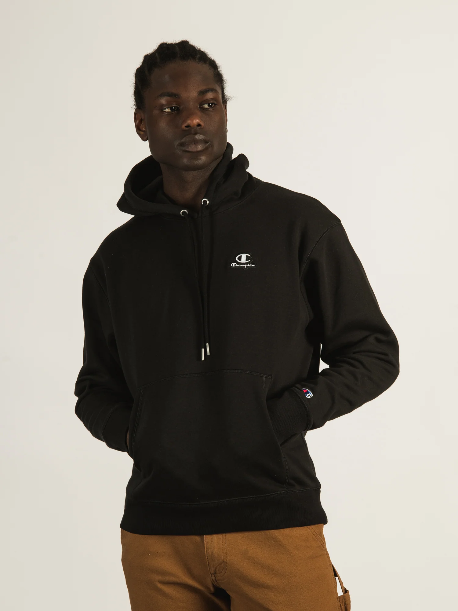 NMCHAMPION CLASSIC PULL OVER LEFT CHEST LOGO HOODIE