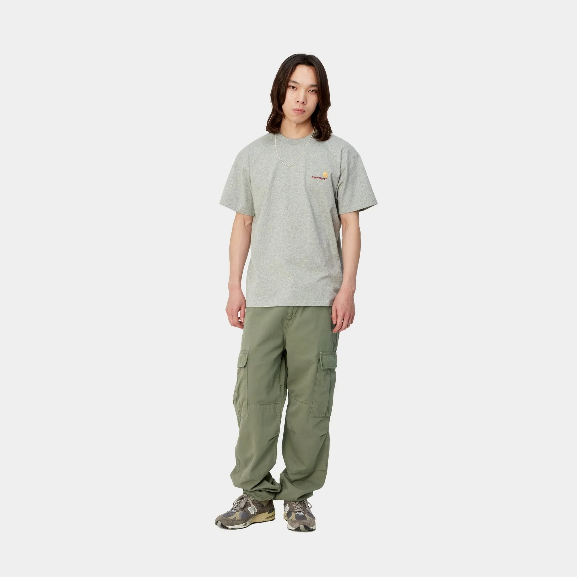 NMRegular Cargo Pant - Garment Dyed Twill | Dollar Green