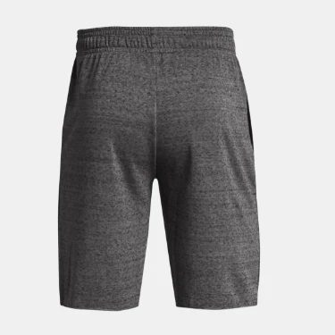 NMMen's Under Armour Rival Terry Shorts (Castlerock Light Heather/Onyx White)