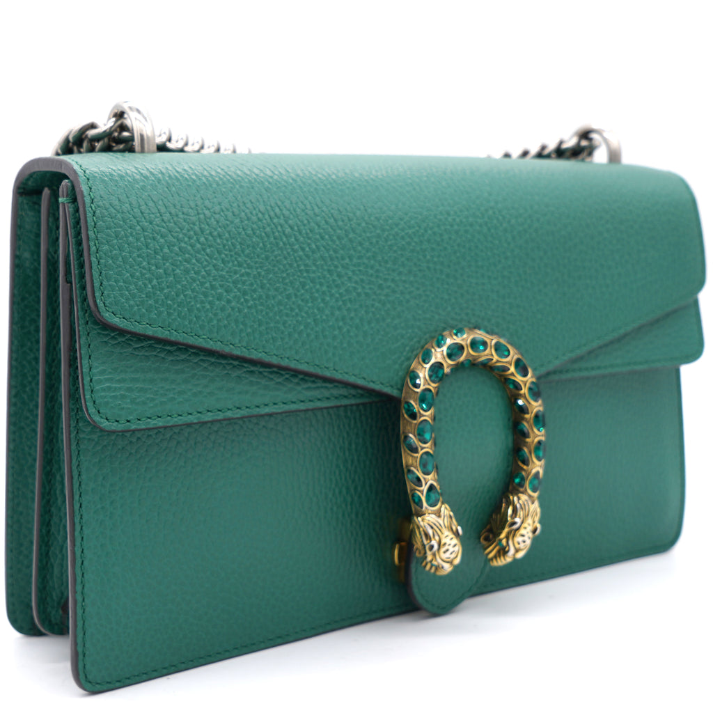 NMi Green Leather Small Dionysus Shoulder bag
