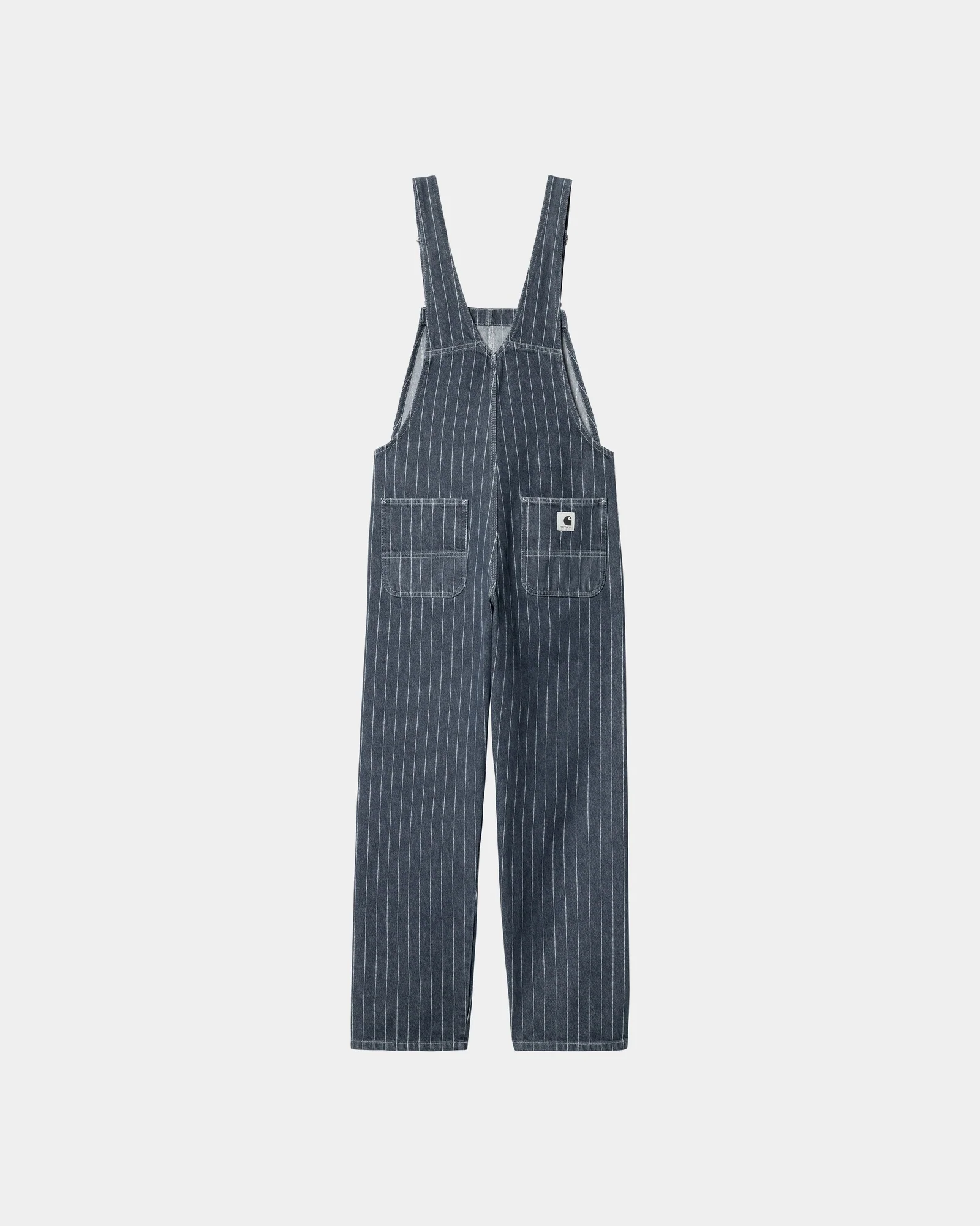 NMWomen’s Orlean Stripe Bib Overall Straight | Blue / White (stone washed)