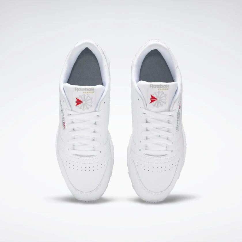 NMReebok Men's Classic Leather Shoes - White / Grey