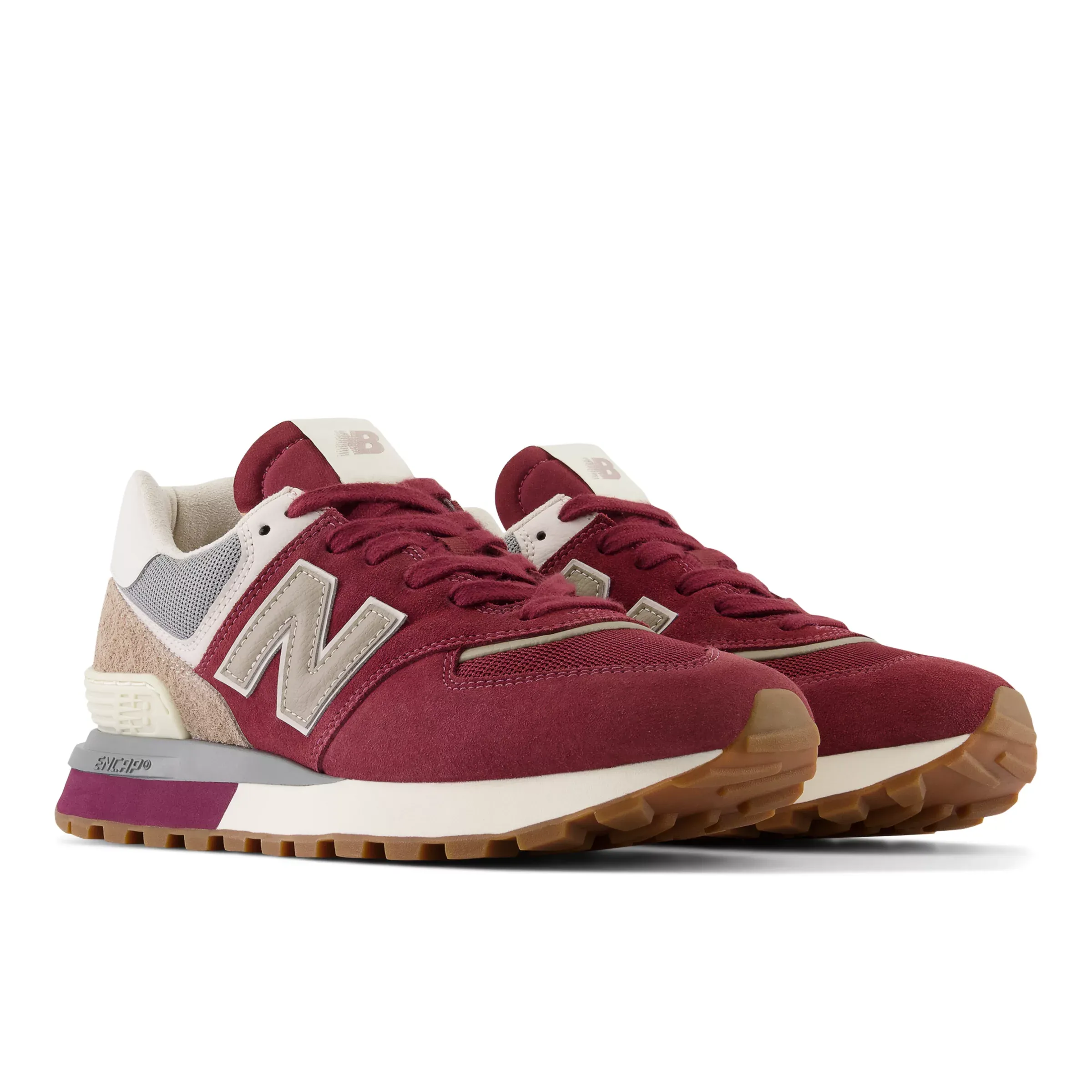 NMU574LG - Burgundy with Beige