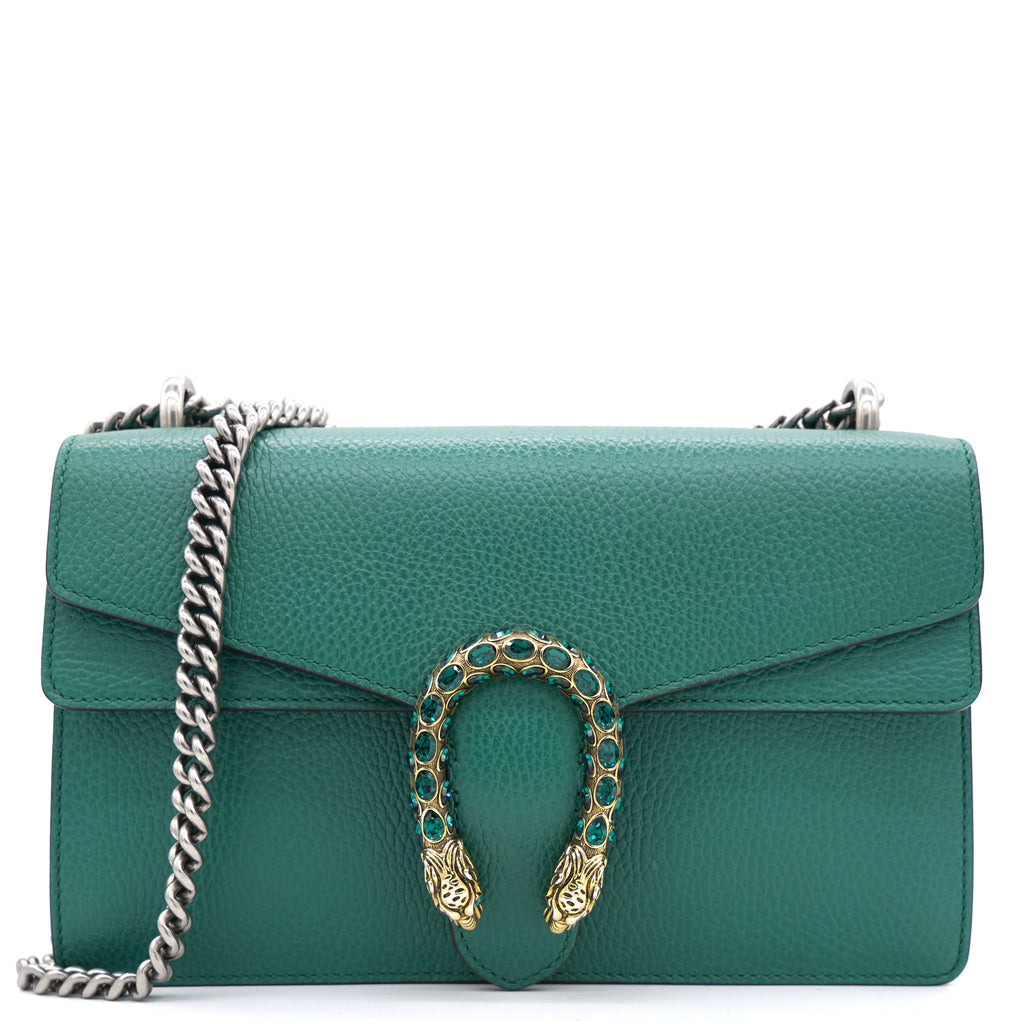 NMi Green Leather Small Dionysus Shoulder bag