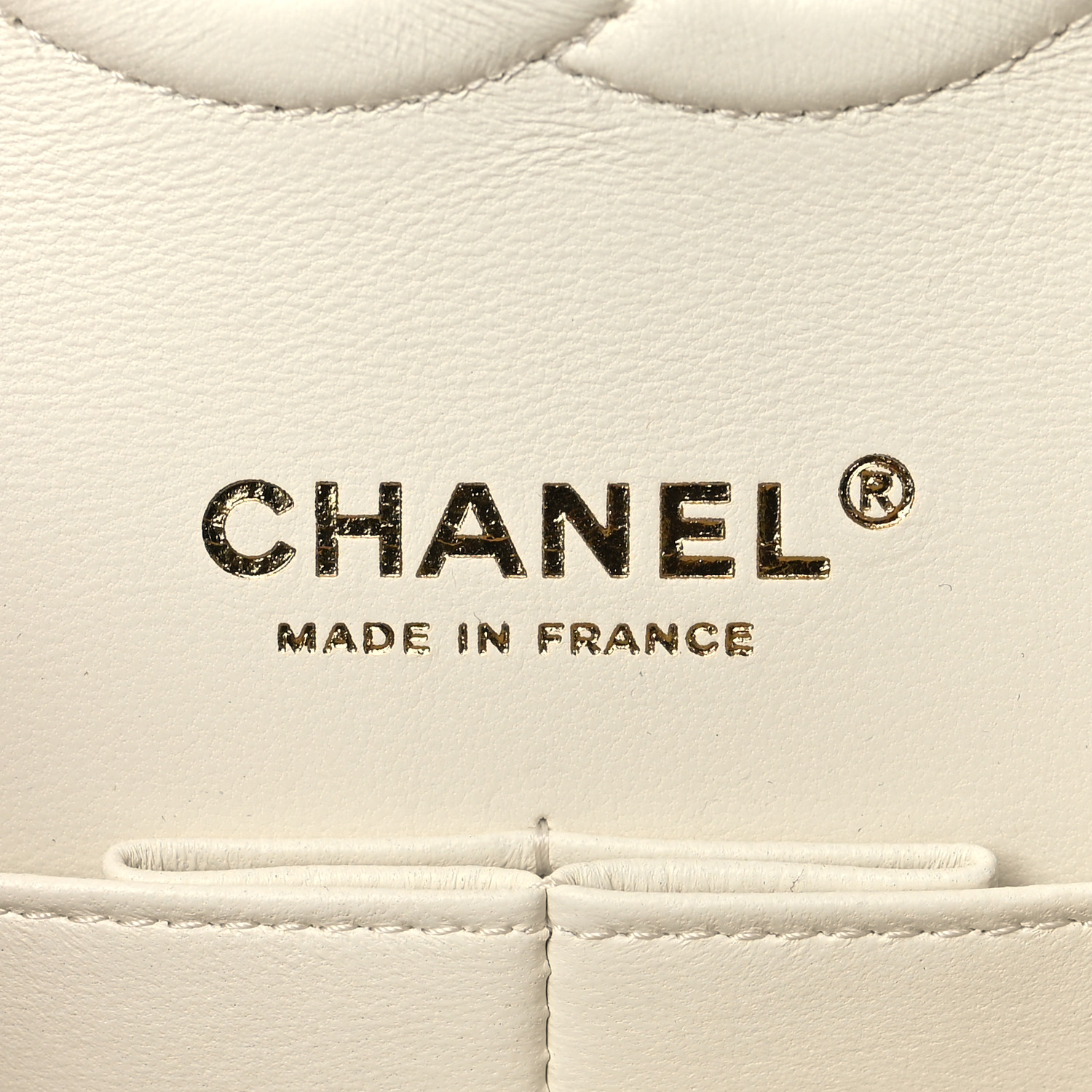 NMLambskin Quilted Medium Double Flap Black White