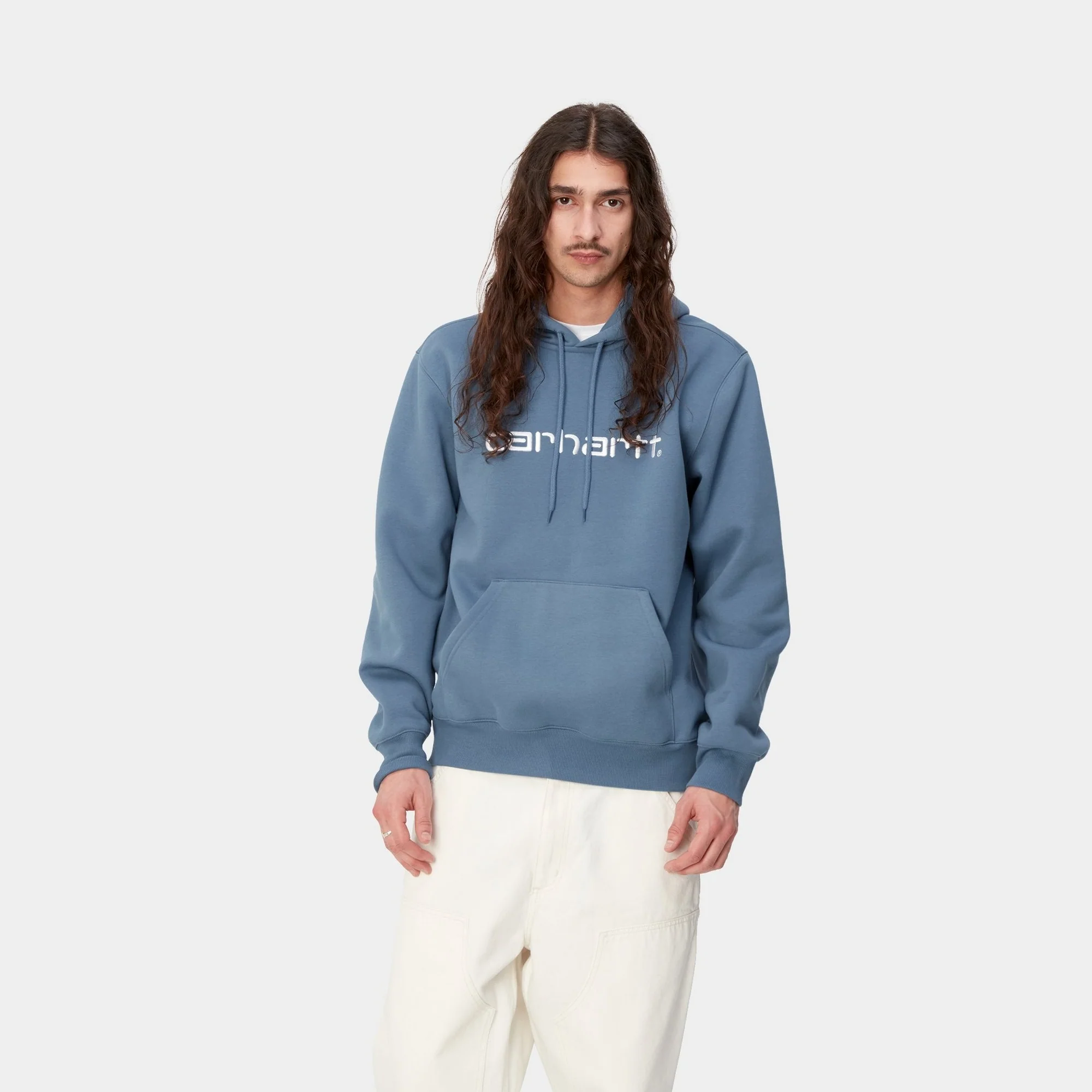 NMHooded Carhartt Sweatshirt | Sorrent / White