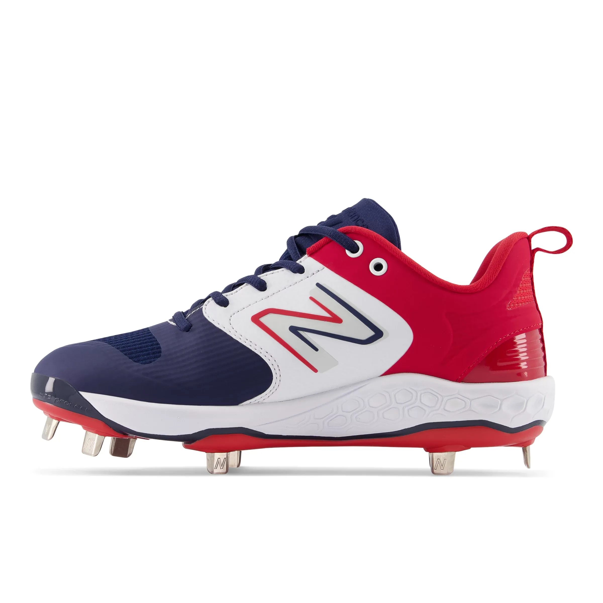 NMFresh Foam X Velo v3 Metal - Red with White and Navy Blue