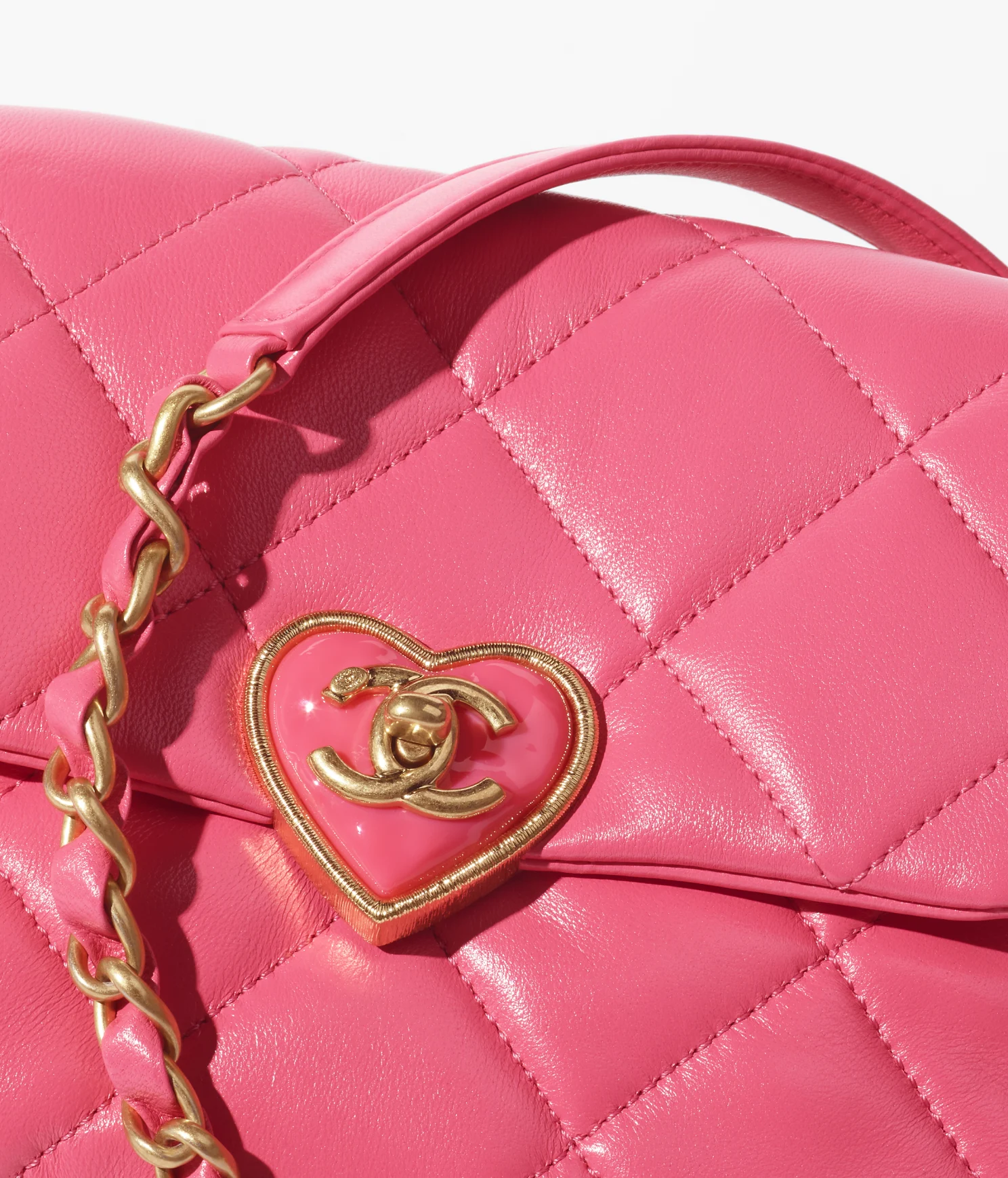 NMLambskin MINI FLAP BAG-Pink