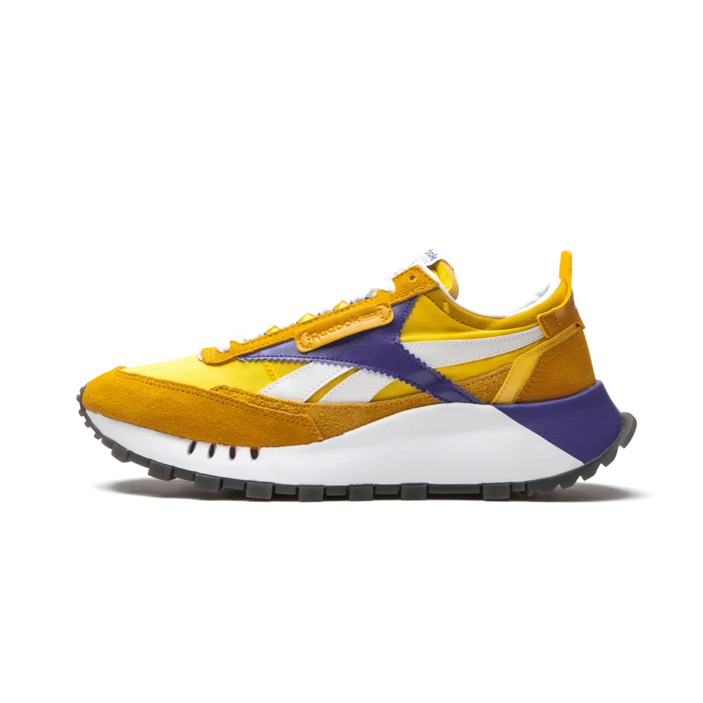 NMReebok Men's Classic Leather Legacy Shoes - Collegiate Gold / Bright Yellow / Royal Dark Blue